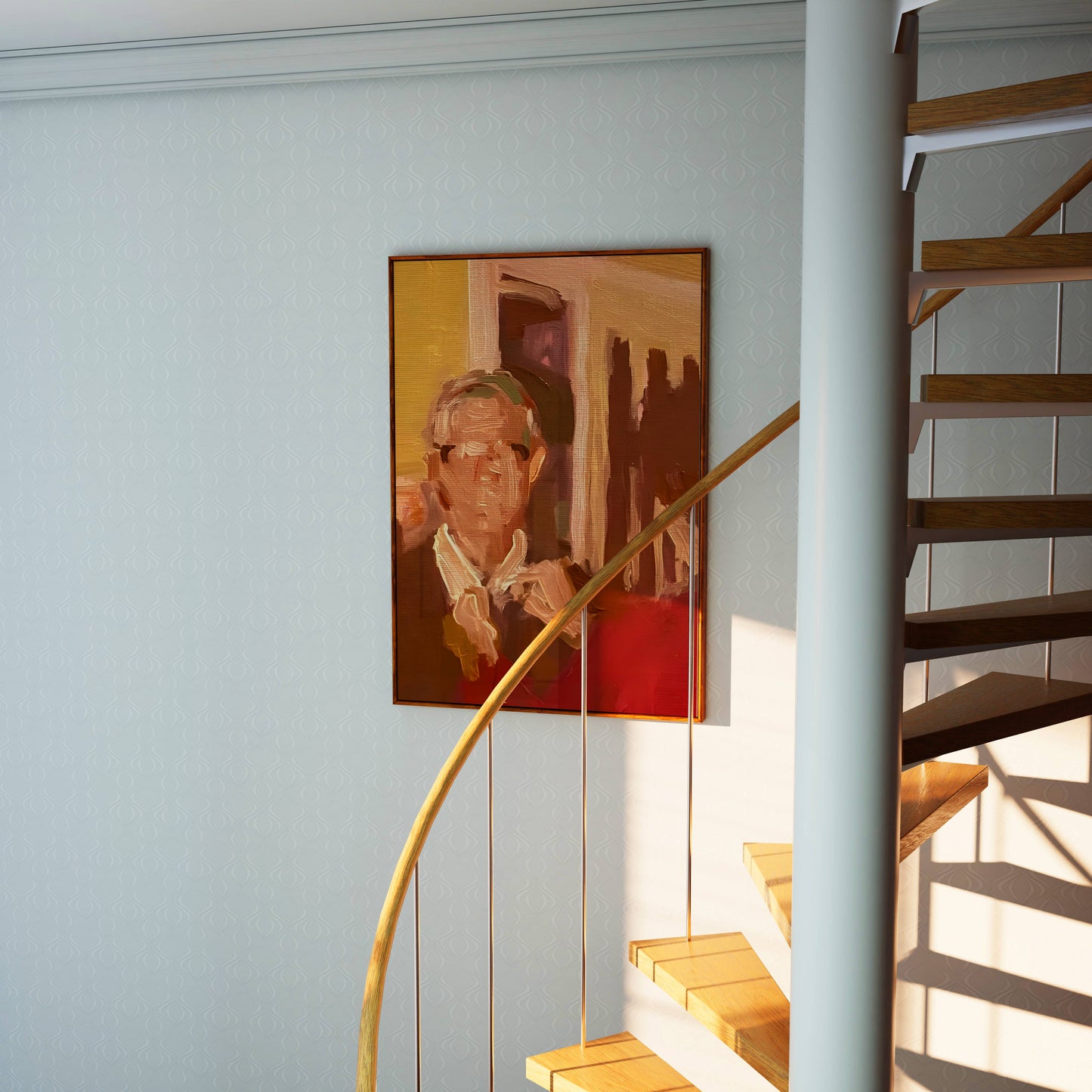 Golden Hour Impressionist Portrait Art Frame