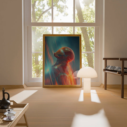 Iron Man Fire and Ice Artistic Profile Art Print | Marvel Wall Poster