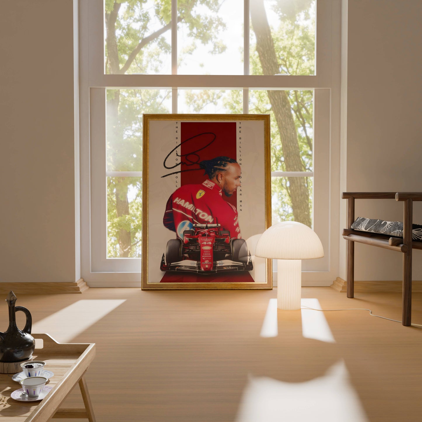 Lewis Hamilton Ferrari Poster Frame
