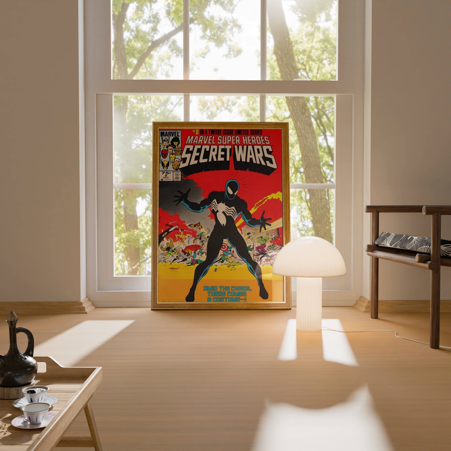 Marvel Secret Wars Classic Superhero Comic Poster Art Frame