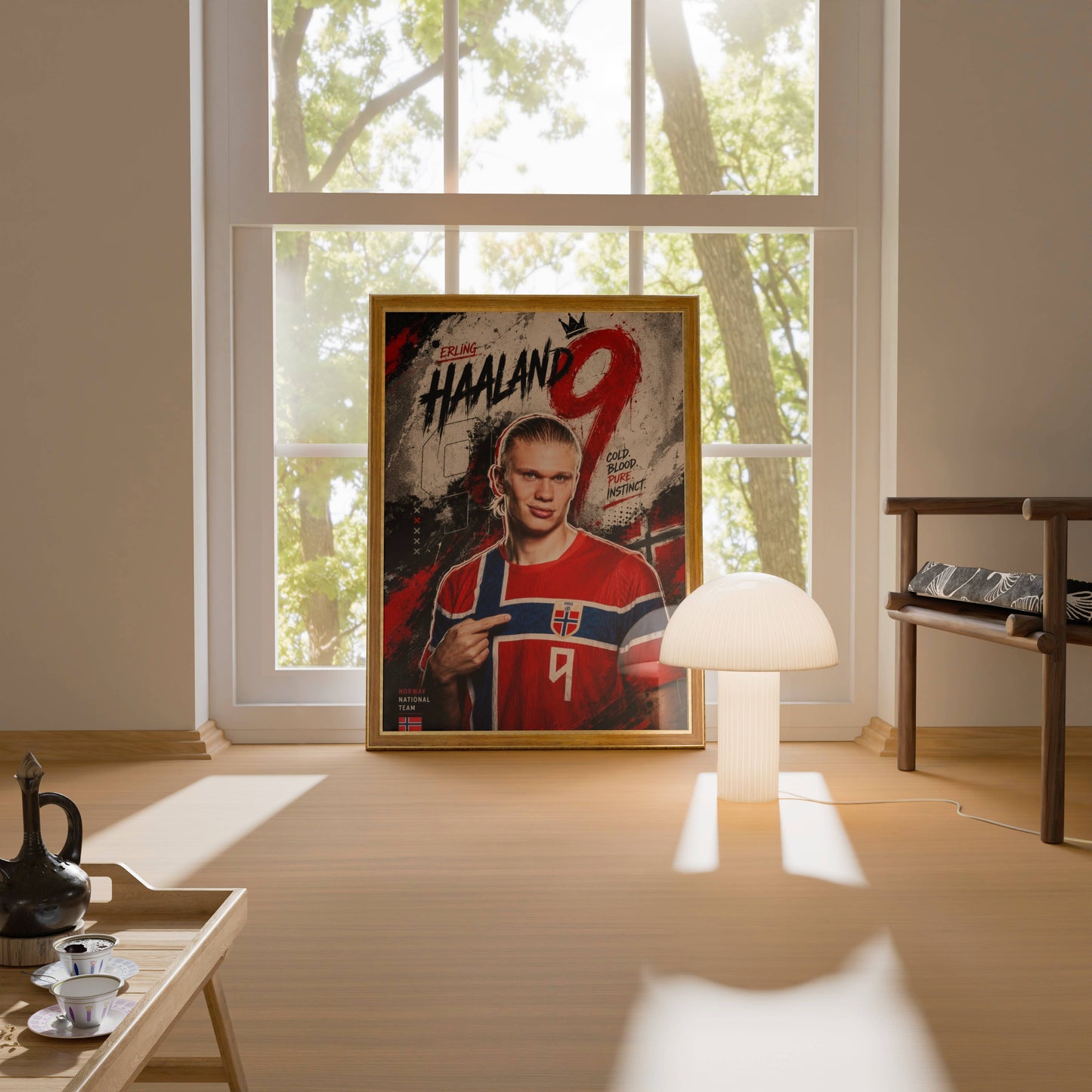 Haaland Norway HAALAND 9 Cold Blood Art Print | Football Wall Poster