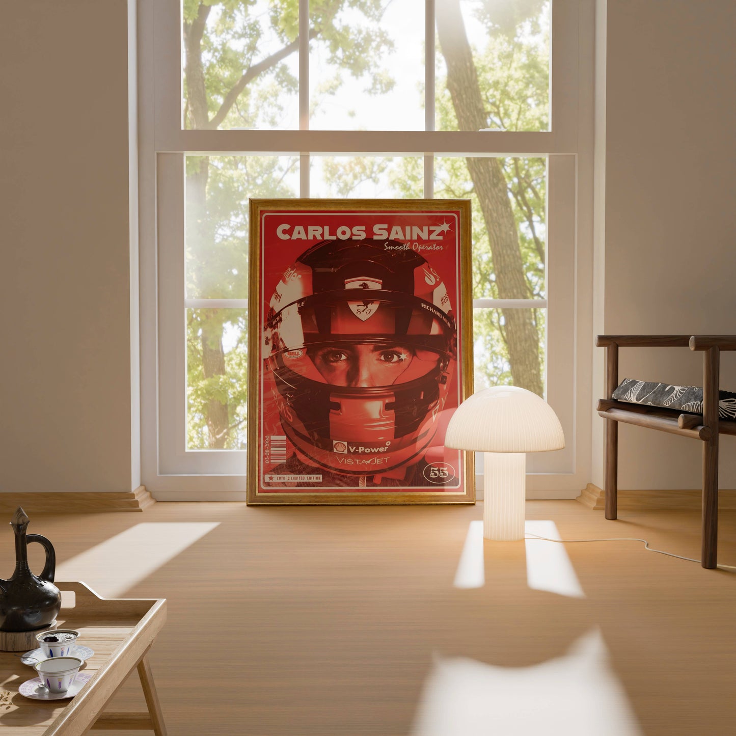 Carlos Sainz F1 Poster Frame