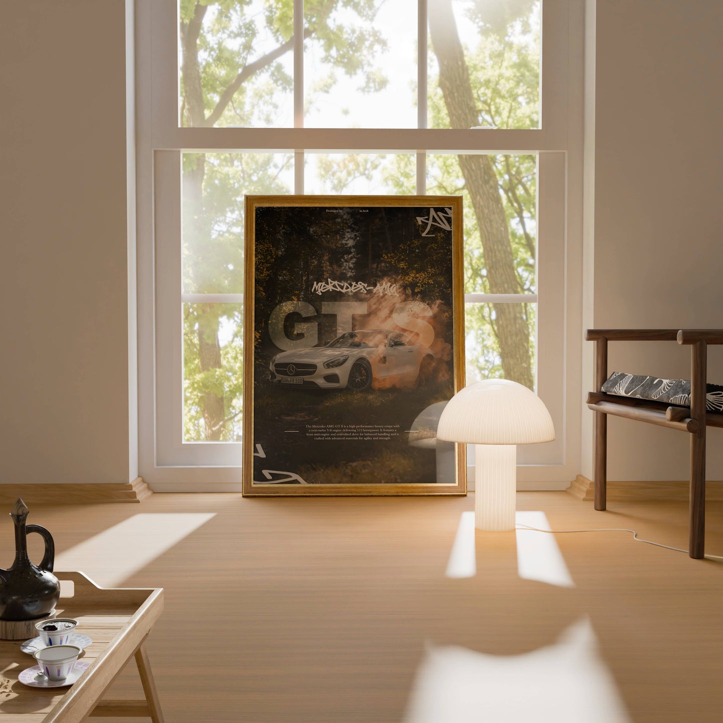 Mercedes GTS Car Poster Frame