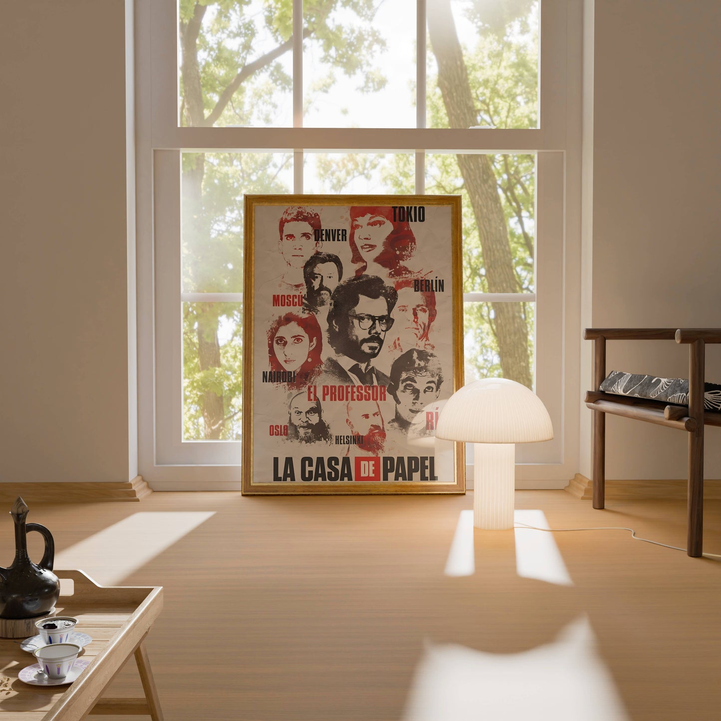 Money Heist La Casa De Papel Red Suit Iconic Poster Frame