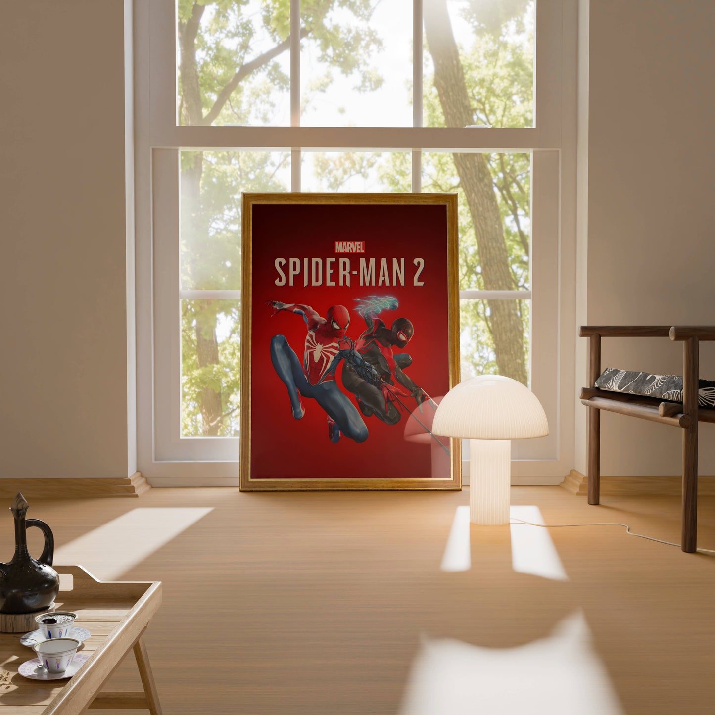 Marvel Spider-Man 2 Red Action Poster Frame