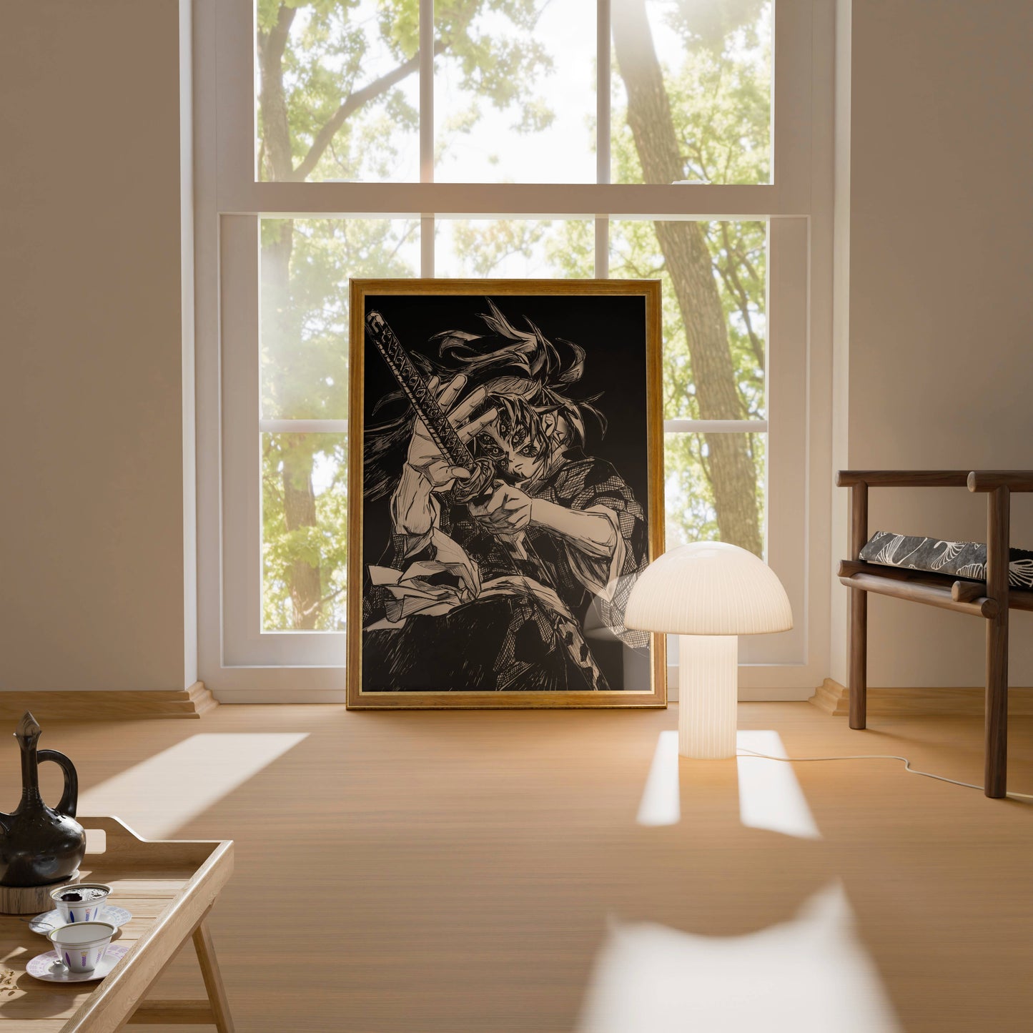 Upper moon 1( kokushibo) Art Poster Frame