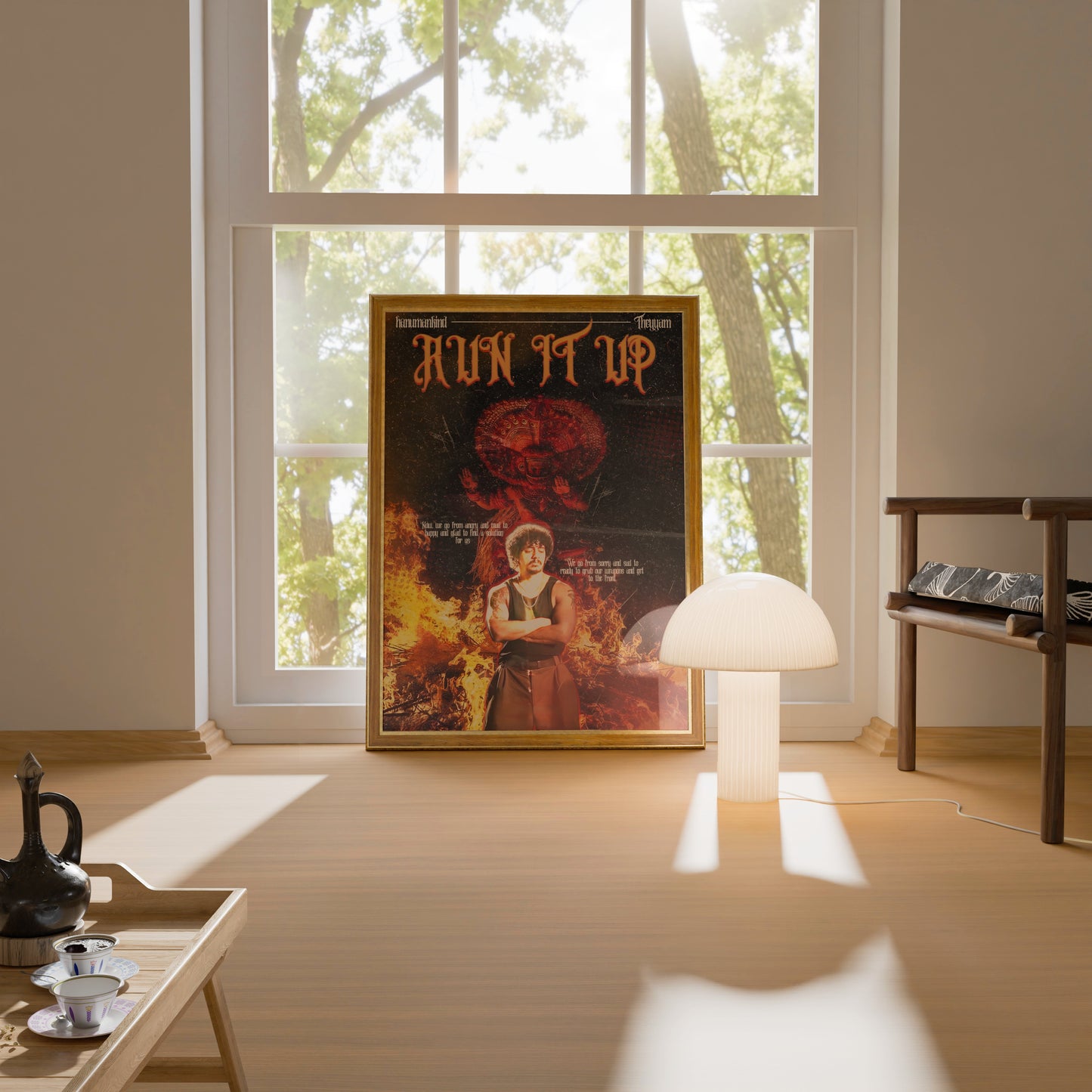 Run It Up Hip Hop Poster Frame