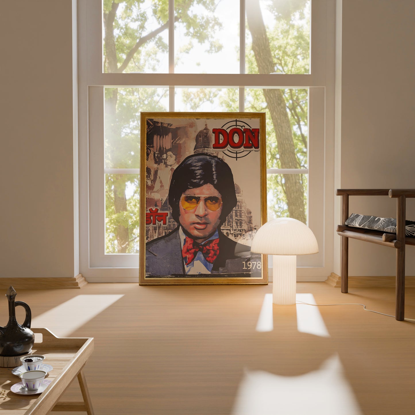 Don Bollywood Iconic Crime Thriller Movie Poster Art Frame