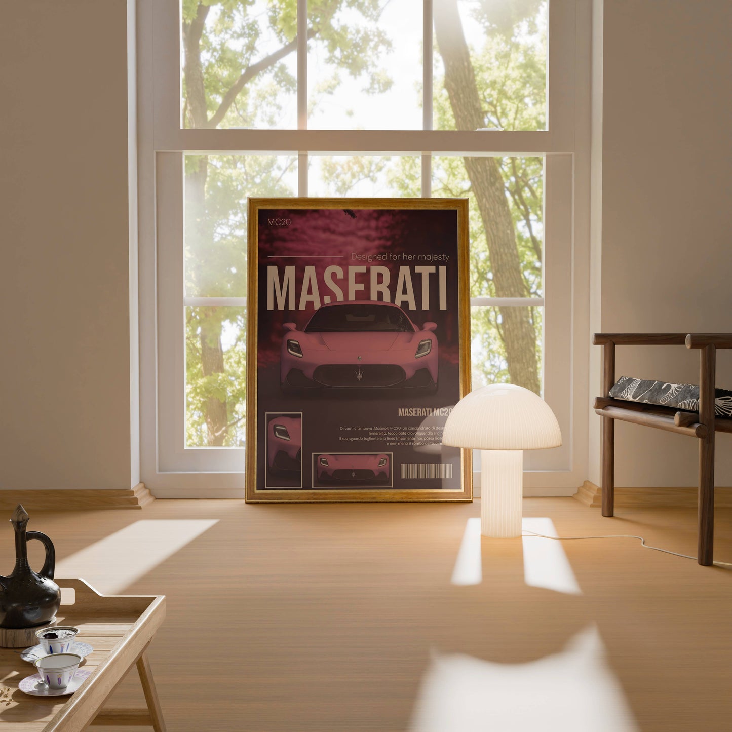 Maserati Car Poster Frame