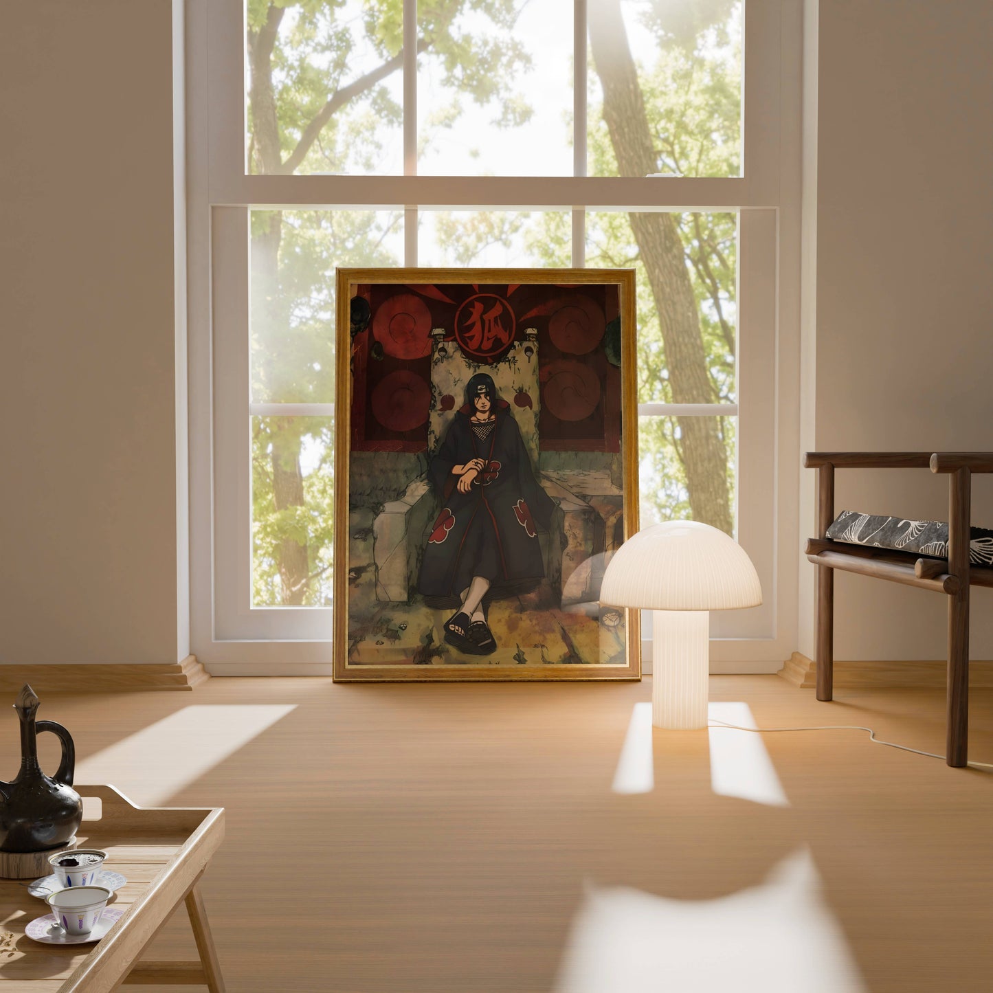 Itachi Uchiha Throne Sharingan Poster Frame