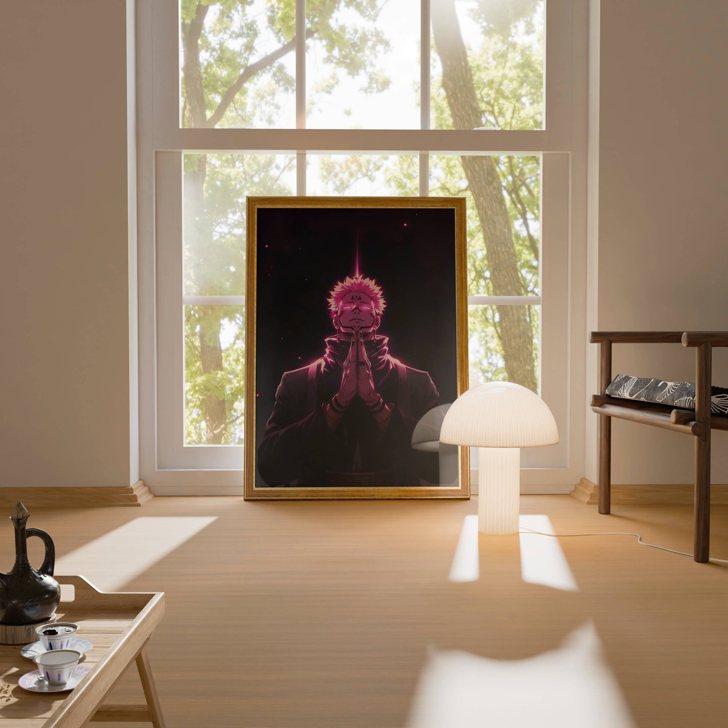 Ryomen Sukuna AURA FARM Art Poster Frame