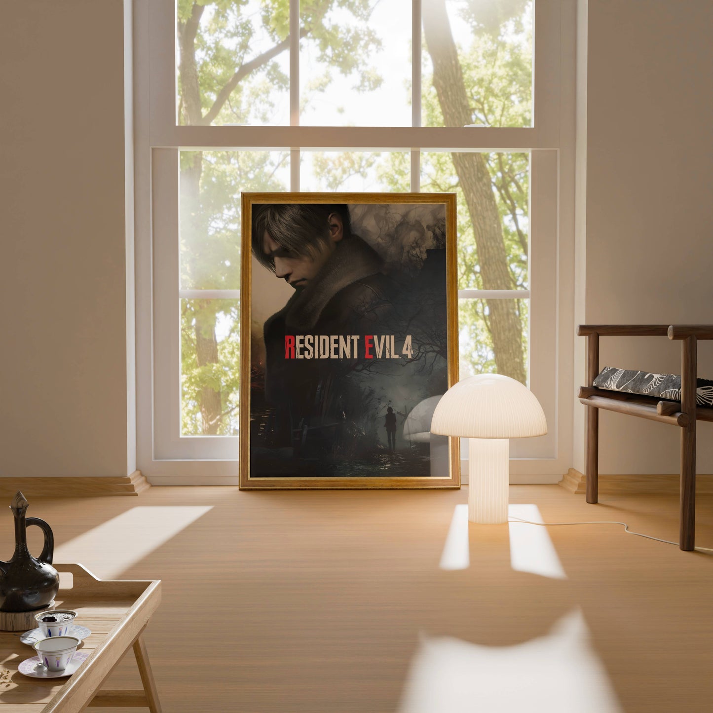 Resident Evil 4 Horror Game Poster Frame