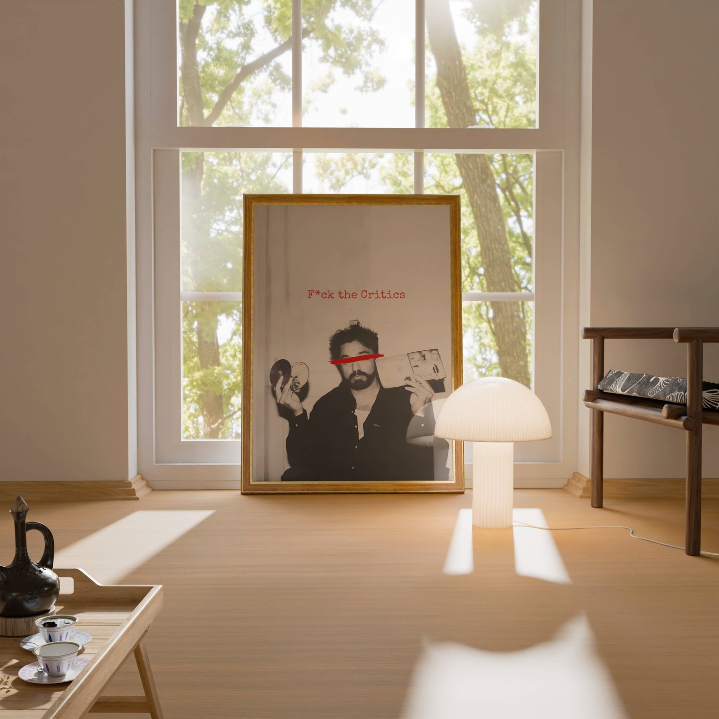 F**k the critics Framed Wall Art