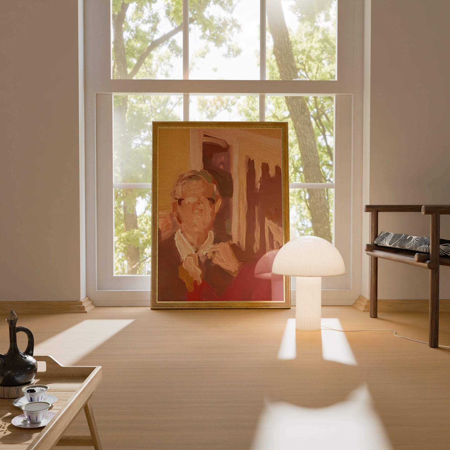 Golden Hour Impressionist Portrait Art Frame