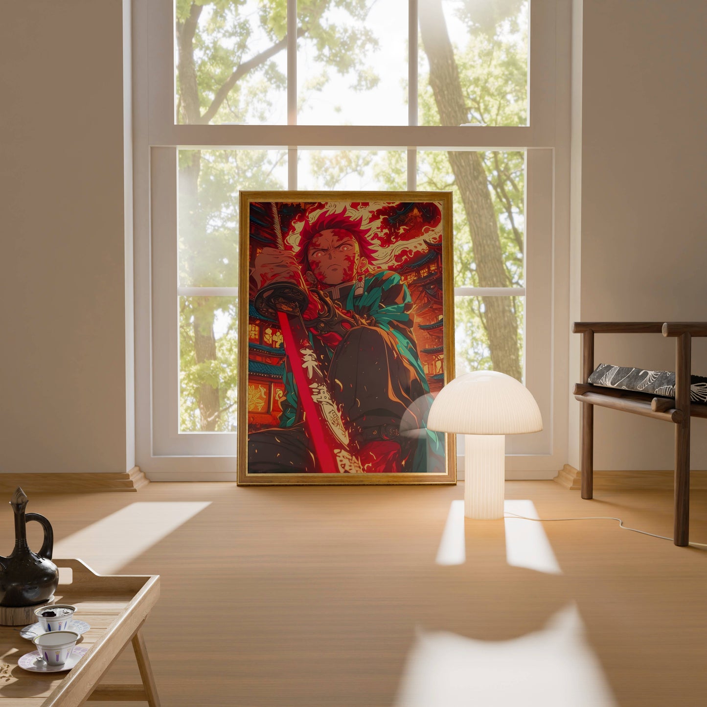 Tanjiro Kamado ( sun breathe ) Art Poster Frame