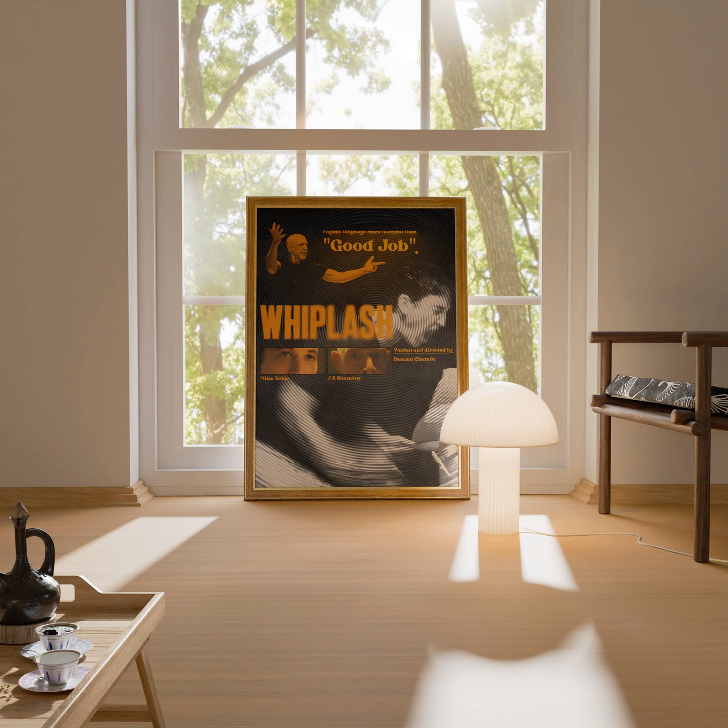 Whiplash Drumming Drama Intensity Movie Poster Frame