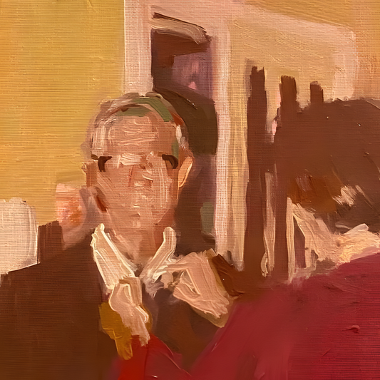 Golden Hour Impressionist Portrait Art Frame