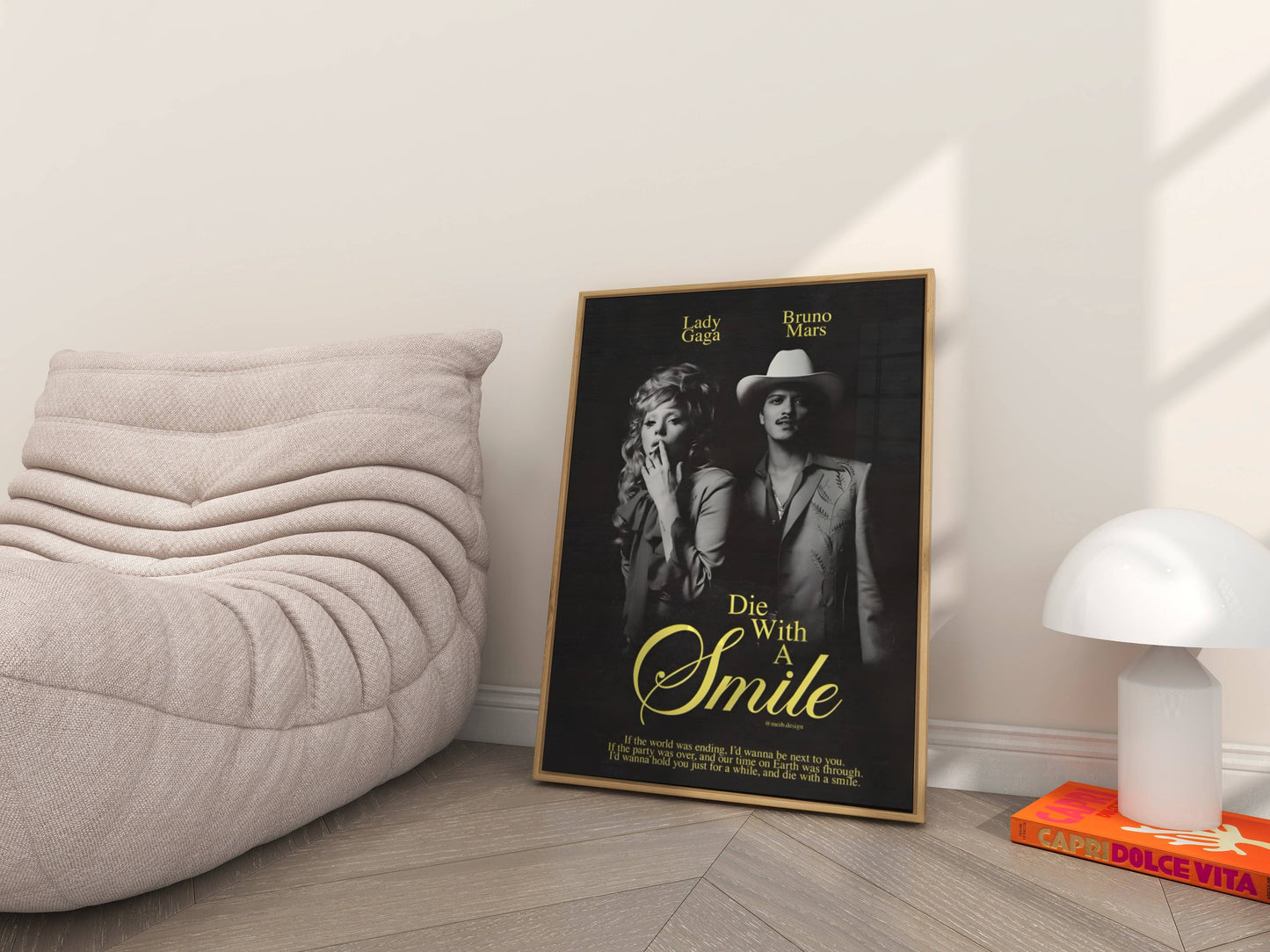 Lady Gaga Bruno Mars Die With a Smile Frame