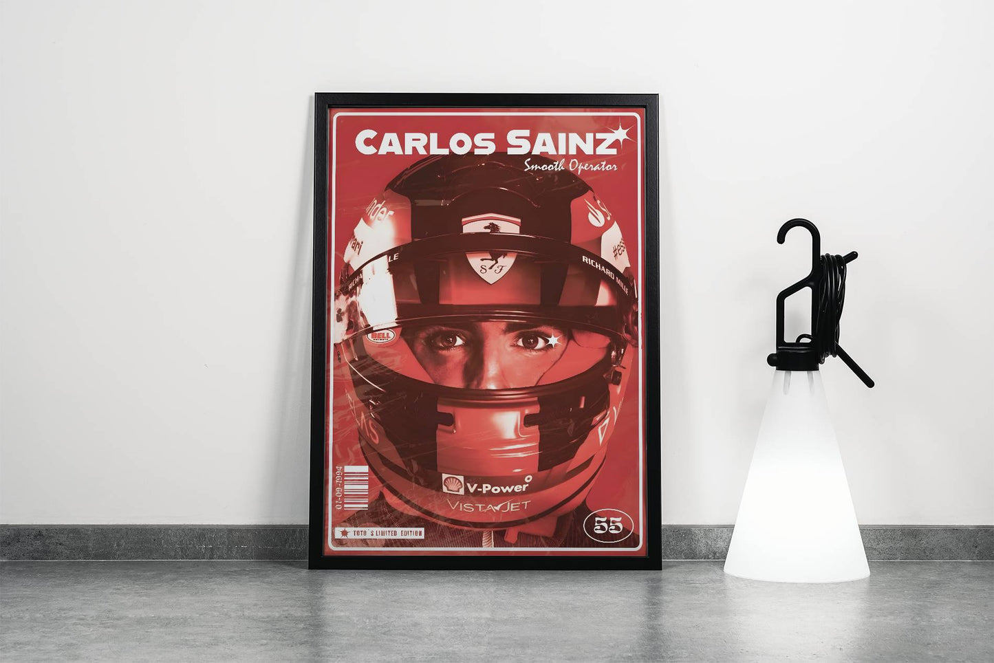 Carlos Sainz F1 Poster Frame