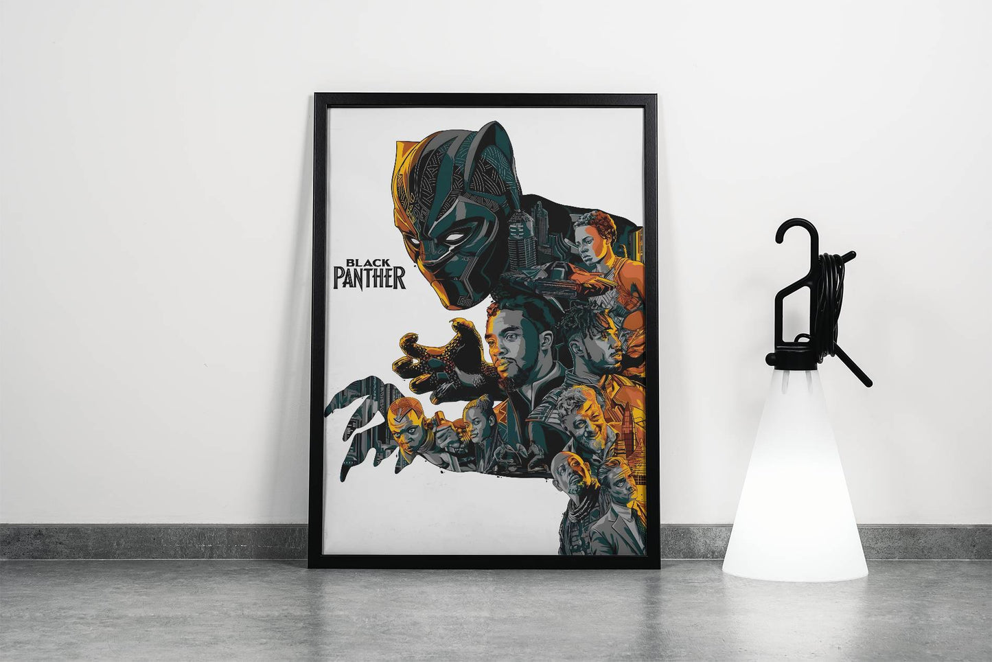 Black Panther The Movie Portrait Painting Frame
