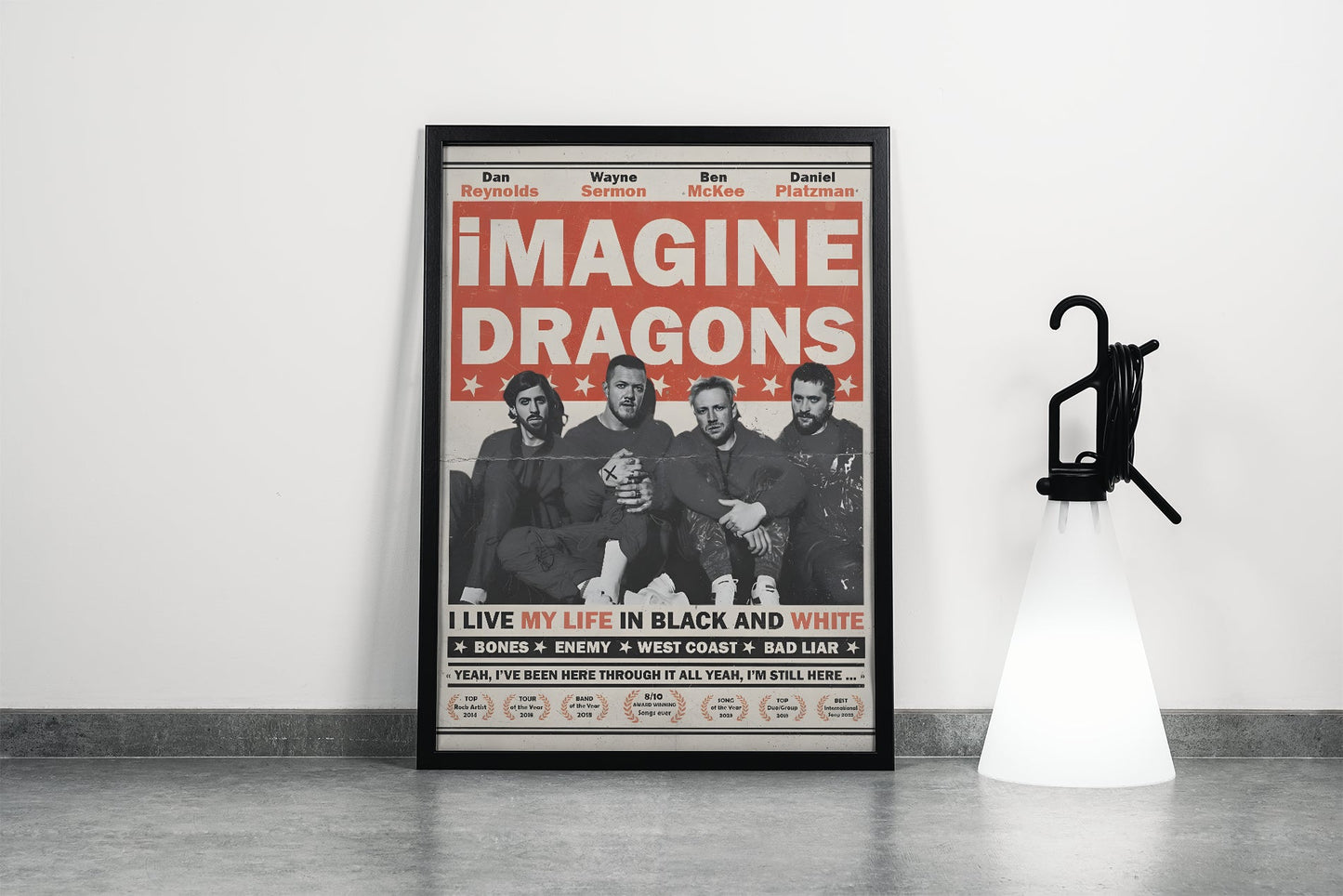Imagine Dragons Band Poster Frame