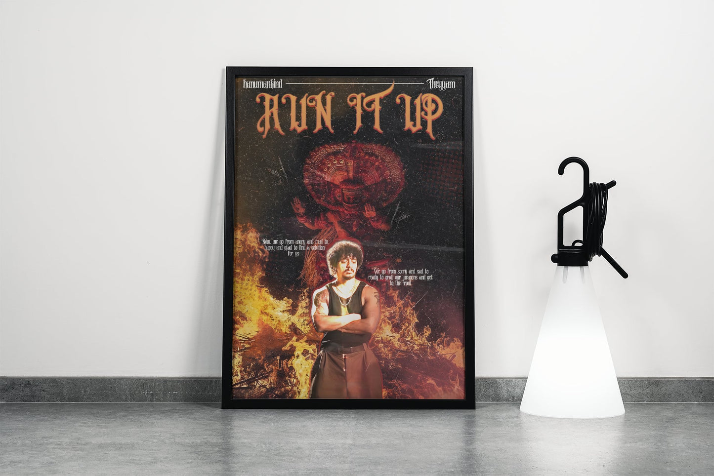 Run It Up Hip Hop Poster Frame
