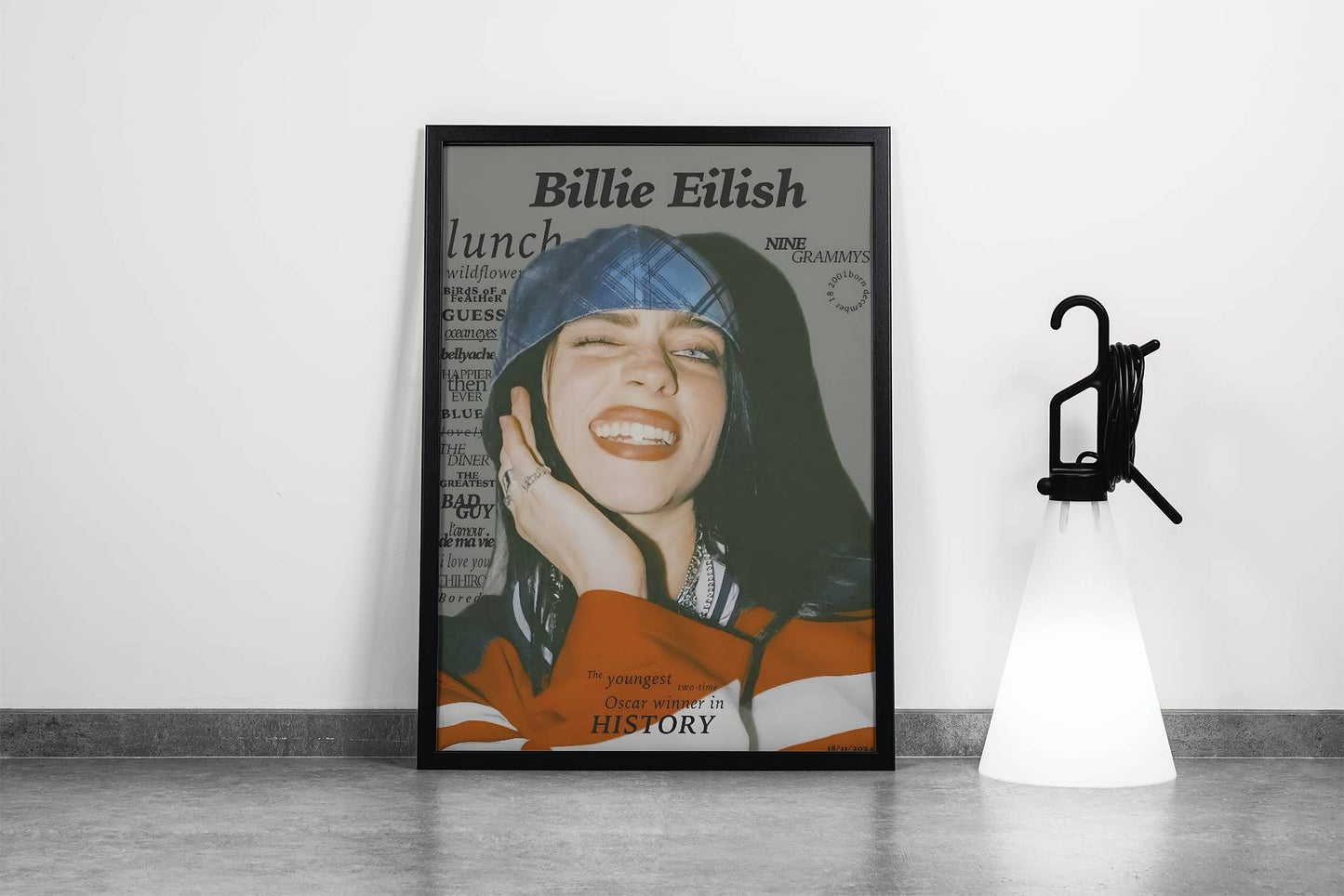 Billie Eilish Nine Grammys Frame