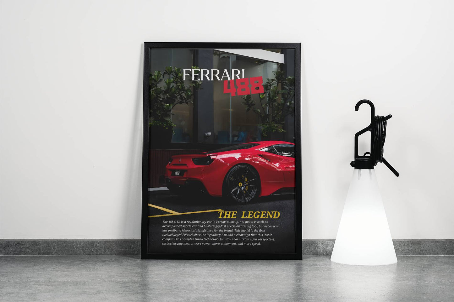 Ferrari 488 Legend Poster Frame