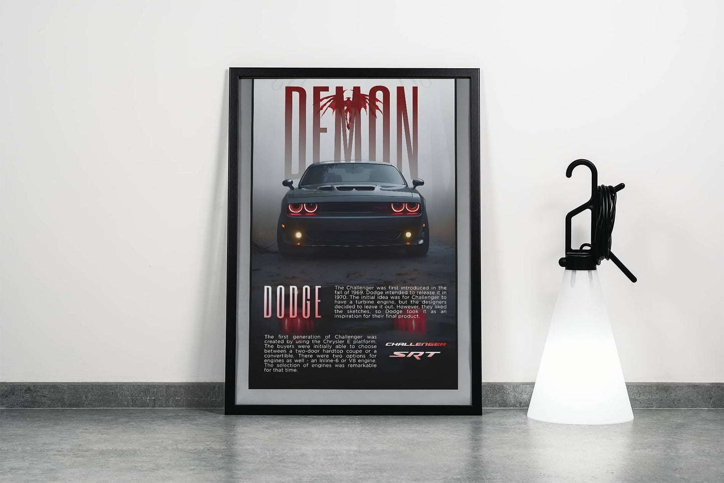 Dodge Demon SRT Poster Frame