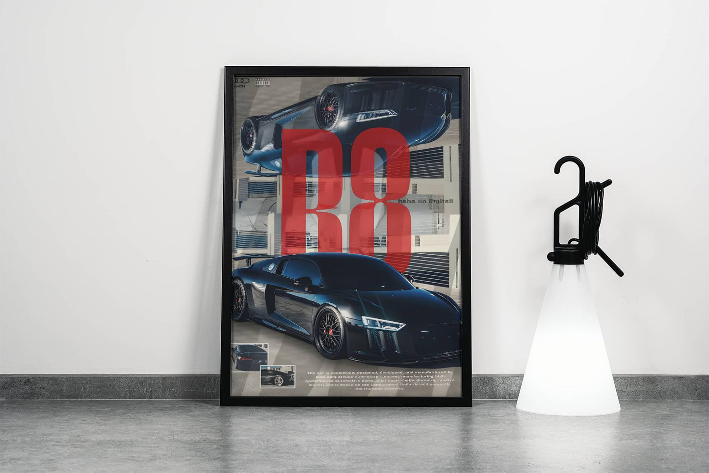 Audi R8 Sports Car Poster Frame