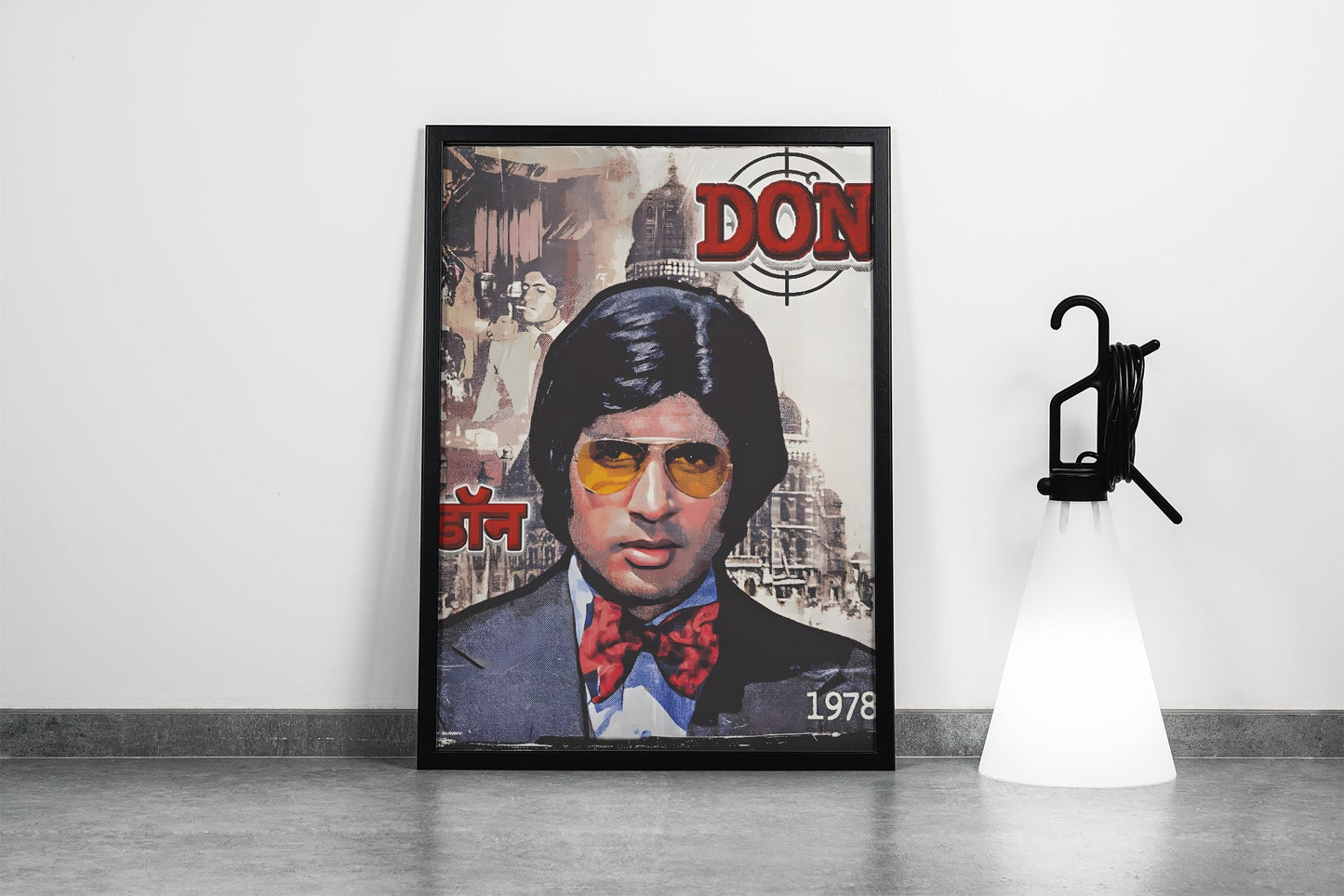 Don Bollywood Iconic Crime Thriller Movie Poster Art Frame