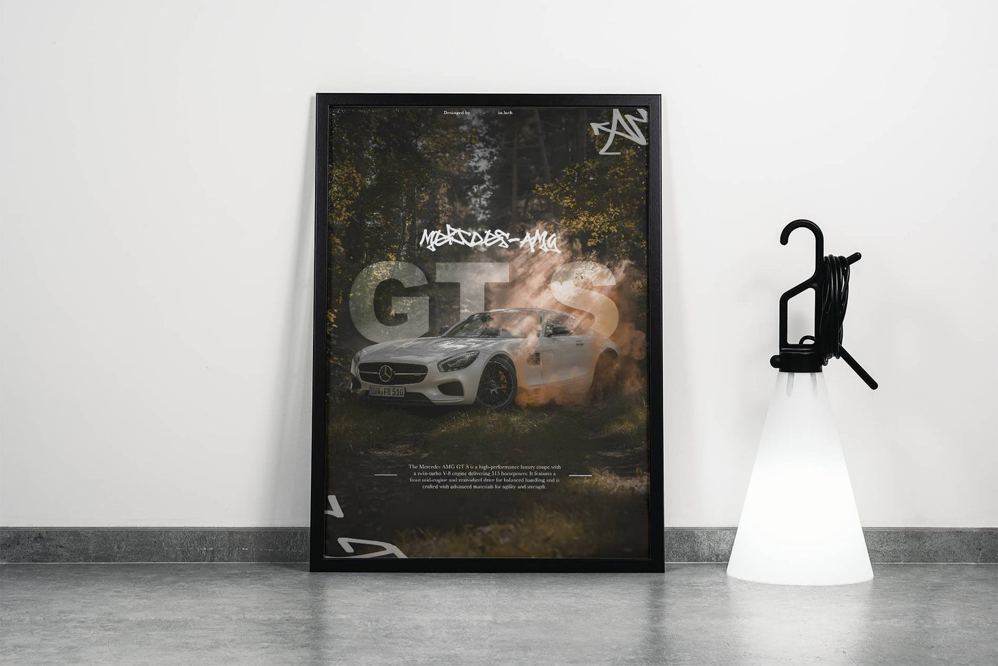 Mercedes GTS Car Poster Frame