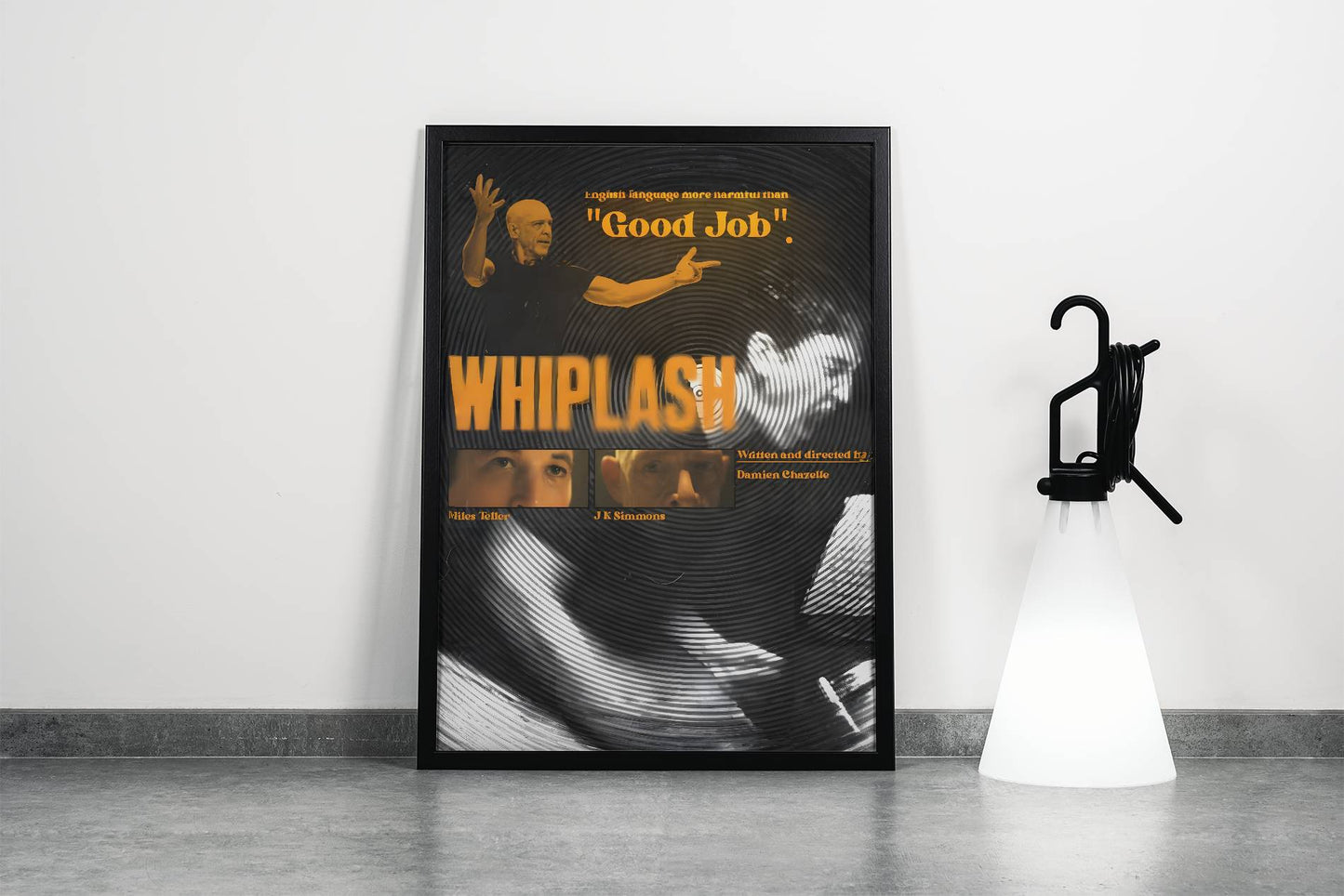 Whiplash Drumming Drama Intensity Movie Poster Frame