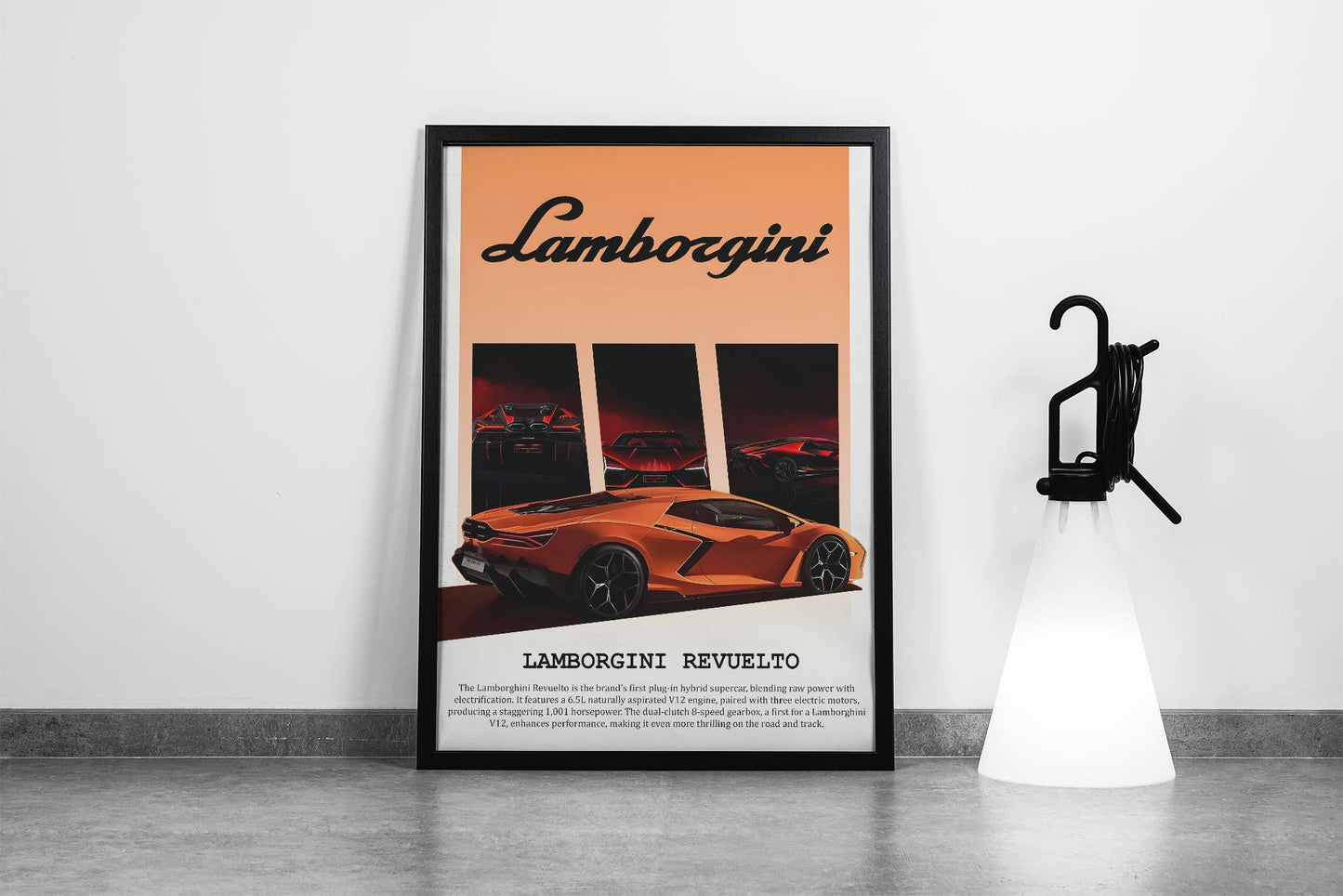 Lamborghini Revuelto Poster Frame