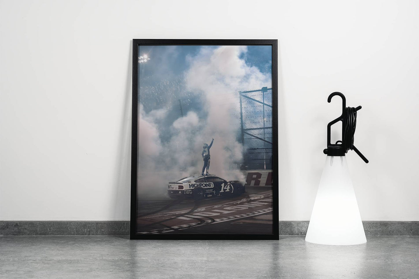 NASCAR Victory Burnout Poster Frame