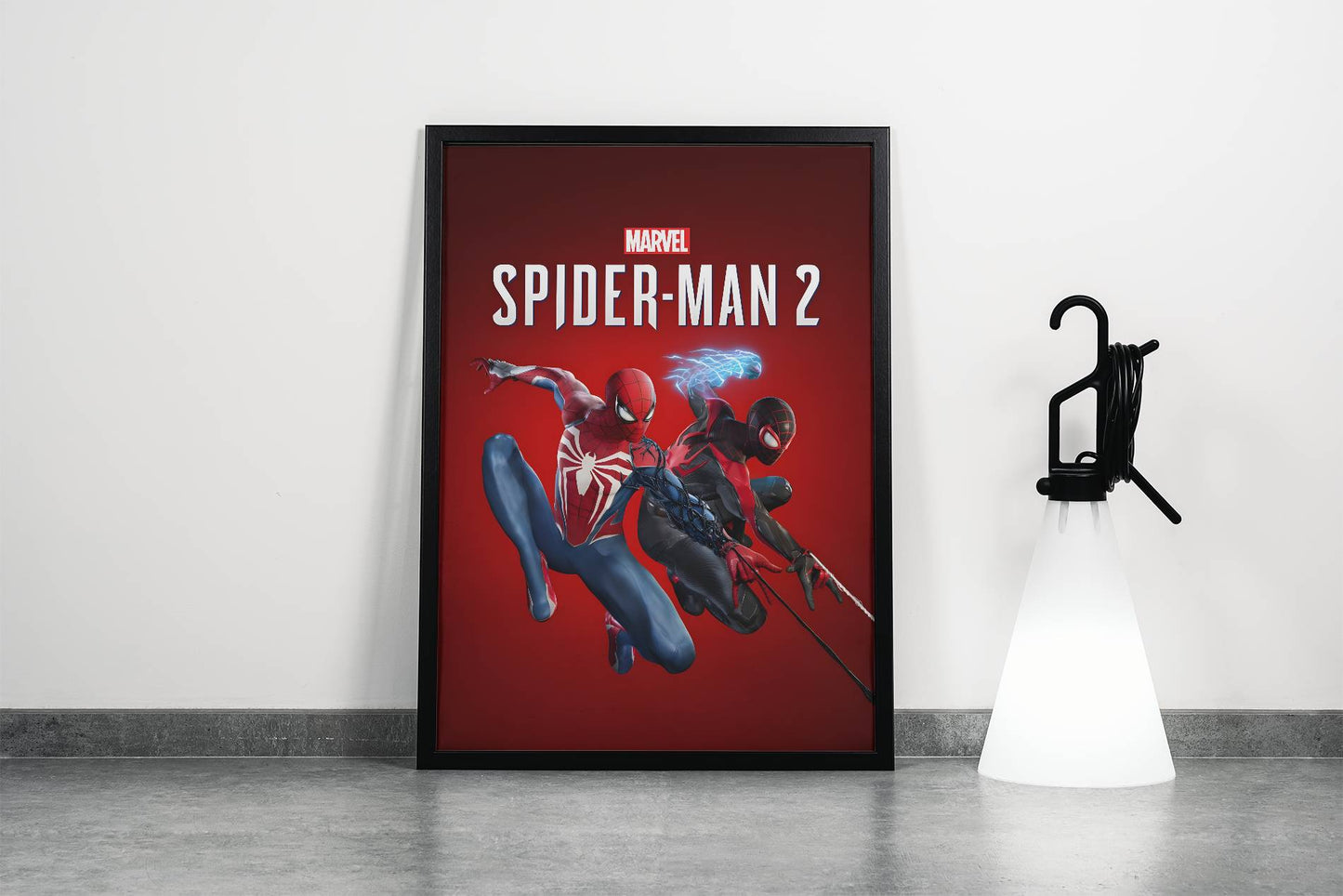 Marvel Spider-Man 2 Red Action Poster Frame