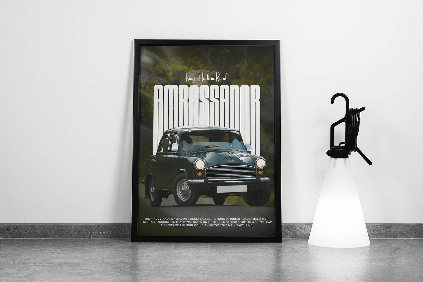 Black Ambassador (King of Indian roads) Poster Frame