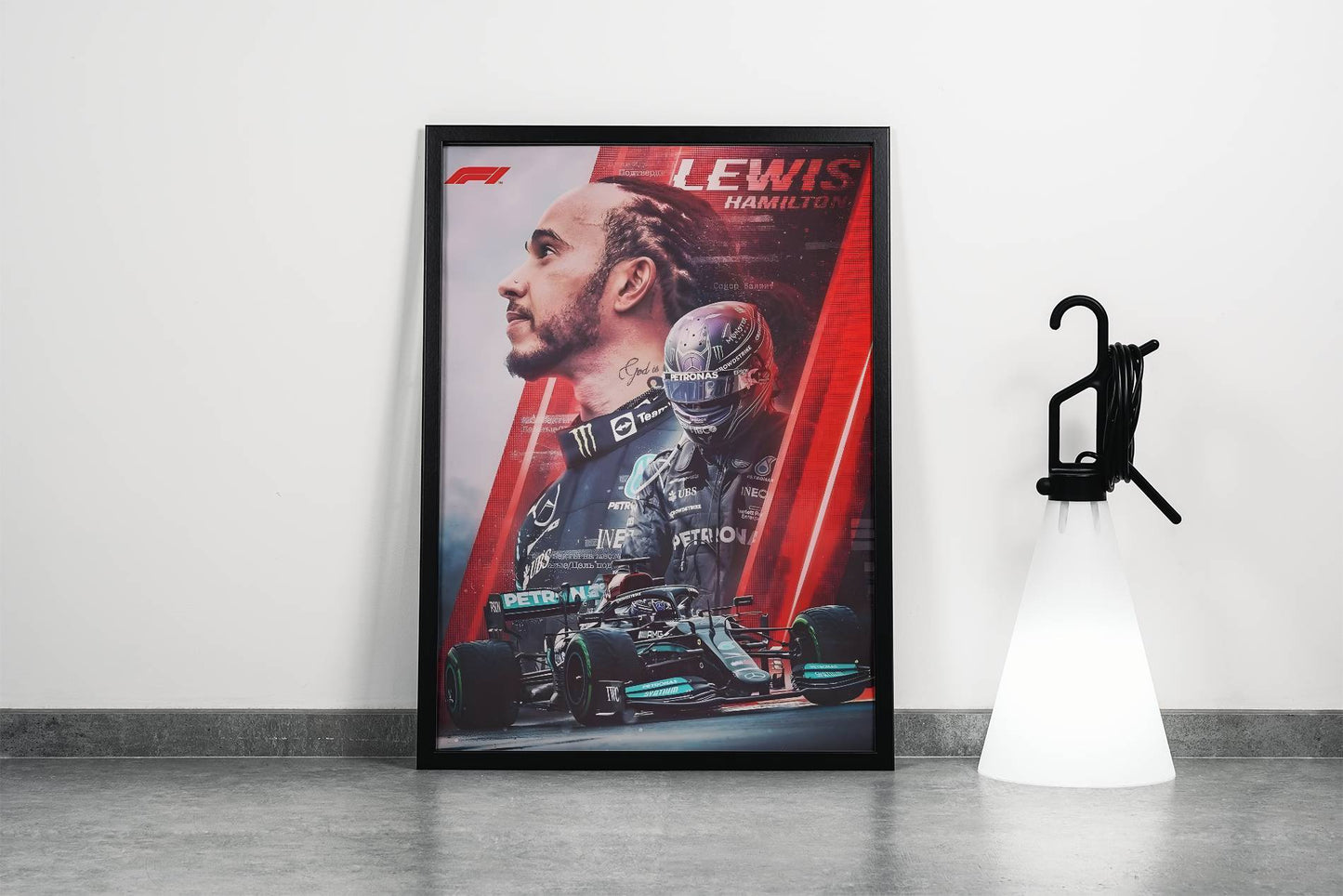 Lewis Hamilton F1 Poster Frame