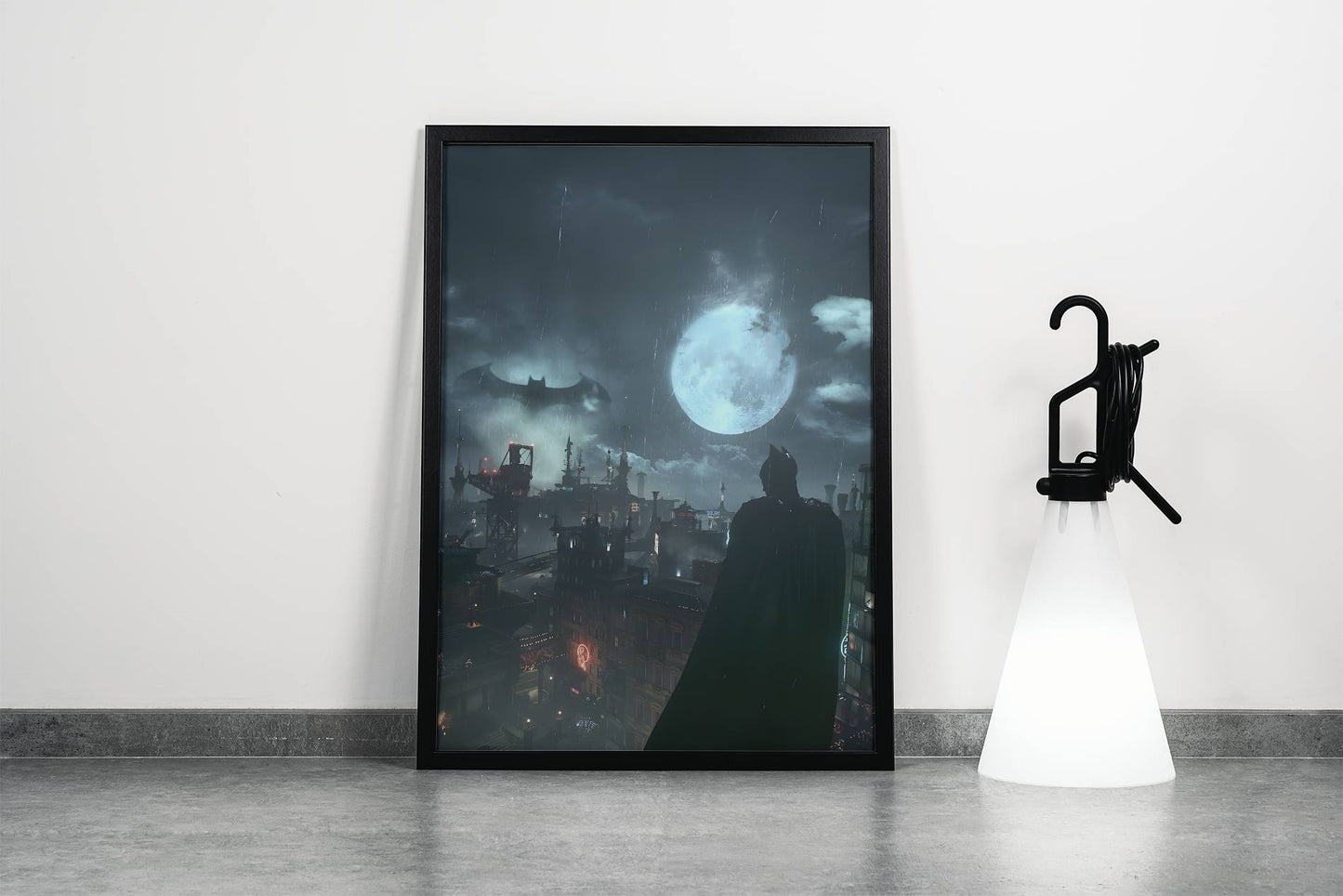 Batman Gotham City Night Art Poster Frame