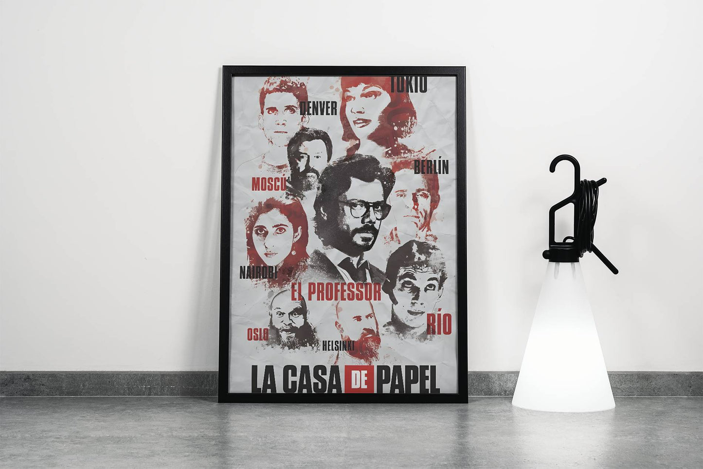Money Heist La Casa De Papel Red Suit Iconic Poster Frame